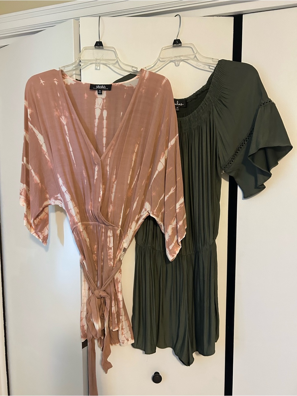 Lulu's Olive Green Smocked Neck Top